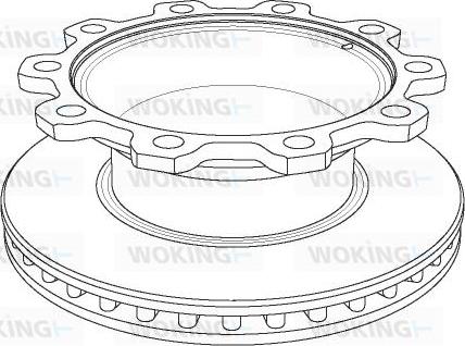 Woking NSA1081.20 - Kočioni disk www.molydon.hr