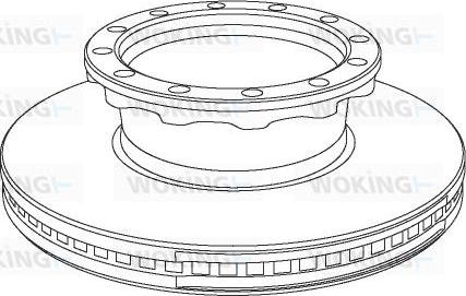 Woking NSA1029.20 - Kočioni disk www.molydon.hr