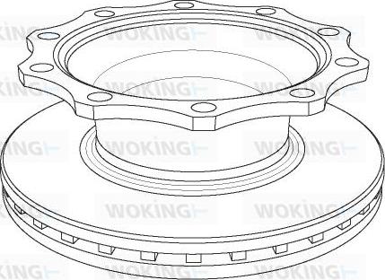 Woking NSA1078.20 - Kočioni disk www.molydon.hr