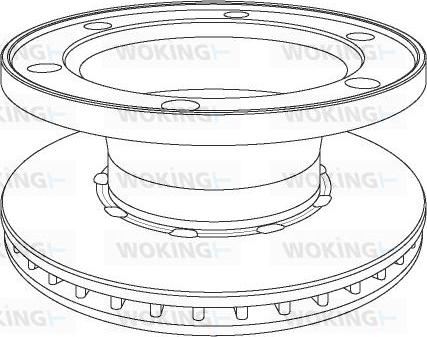 Woking NSA1077.20 - Kočioni disk www.molydon.hr