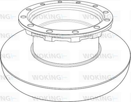 Woking NSA1196.10 - Kočioni disk www.molydon.hr