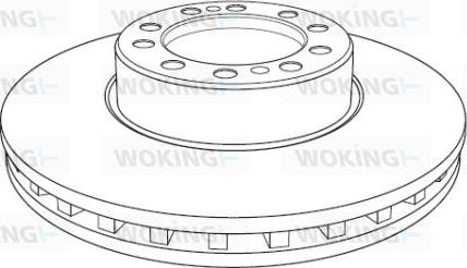 Woking NSA1193.20 - Kočioni disk www.molydon.hr