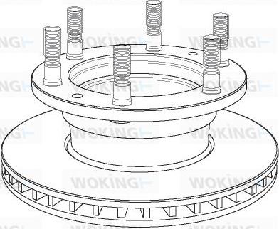 Woking NSA1165.20 - Kočioni disk www.molydon.hr