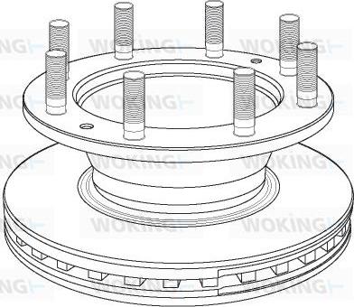 Woking NSA1167.20 - Kočioni disk www.molydon.hr