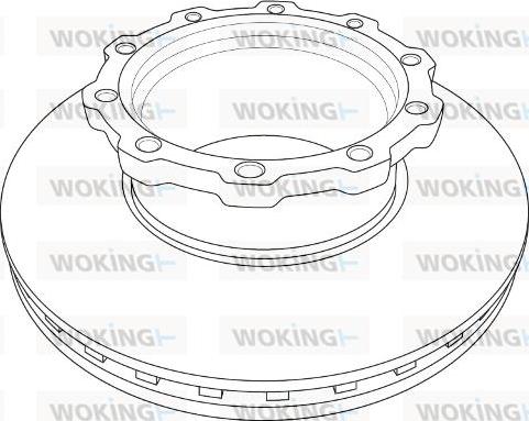 Woking NSA1207.20 - Kočioni disk www.molydon.hr