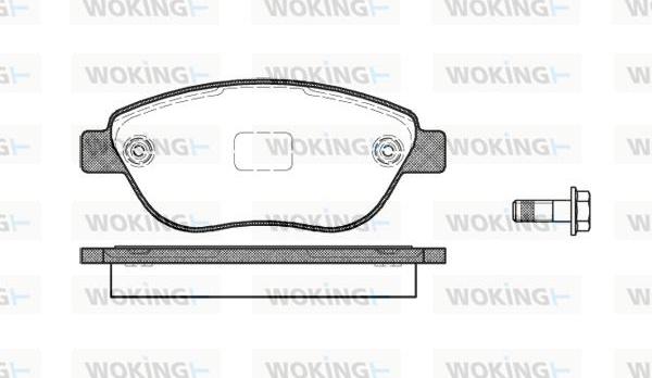 Woking P9593.10 - Komplet Pločica, disk-kočnica www.molydon.hr