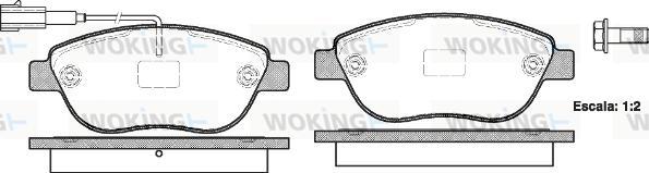 Woking P9593.11 - Komplet Pločica, disk-kočnica www.molydon.hr