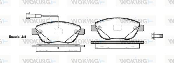 Woking P9593.12 - Komplet Pločica, disk-kočnica www.molydon.hr