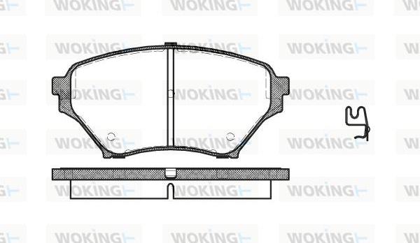 Woking P9503.02 - Komplet Pločica, disk-kočnica www.molydon.hr