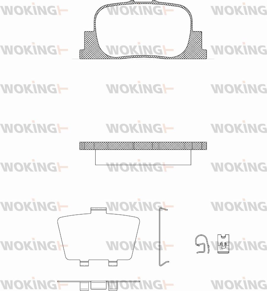 Woking P9013.12 - Komplet Pločica, disk-kočnica www.molydon.hr