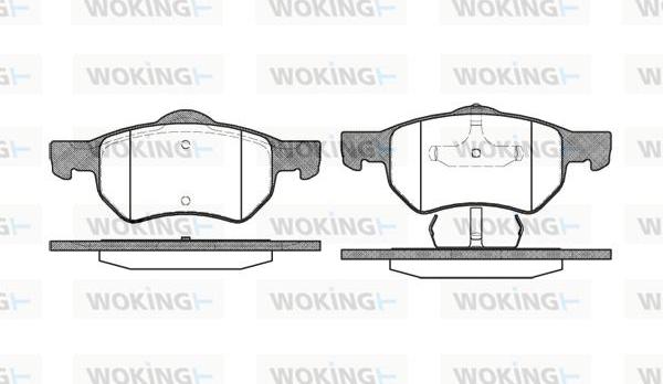 Woking P9823.00 - Komplet Pločica, disk-kočnica www.molydon.hr