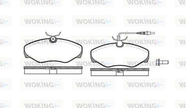 Woking P9343.01 - Komplet Pločica, disk-kočnica www.molydon.hr