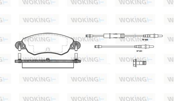 Woking P9293.04 - Komplet Pločica, disk-kočnica www.molydon.hr