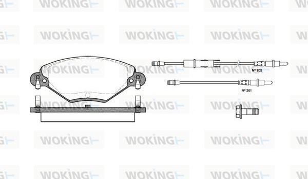 Woking P9283.04 - Komplet Pločica, disk-kočnica www.molydon.hr