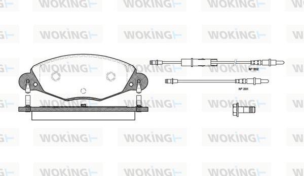 Woking P9273.04 - Komplet Pločica, disk-kočnica www.molydon.hr