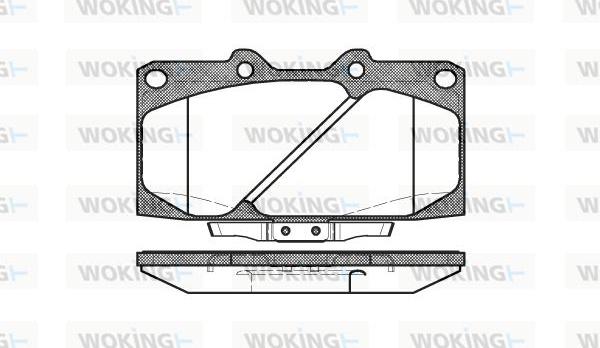 Woking P4993.04 - Komplet Pločica, disk-kočnica www.molydon.hr