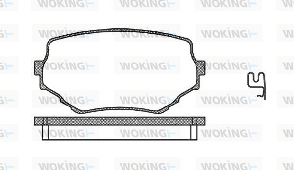 Woking P4943.02 - Komplet Pločica, disk-kočnica www.molydon.hr