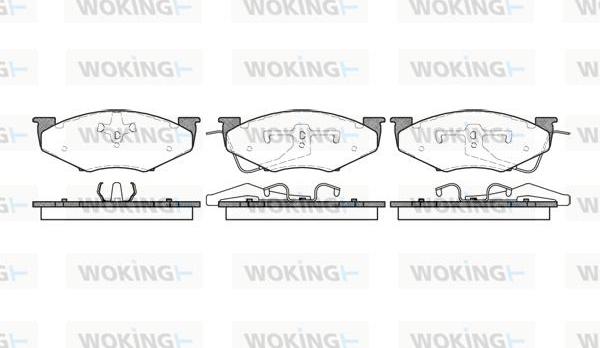 Woking P4513.00 - Komplet Pločica, disk-kočnica www.molydon.hr