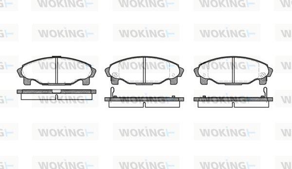 Woking P4013.02 - Komplet Pločica, disk-kočnica www.molydon.hr