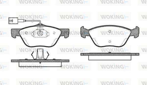 Woking P4893.42 - Komplet Pločica, disk-kočnica www.molydon.hr