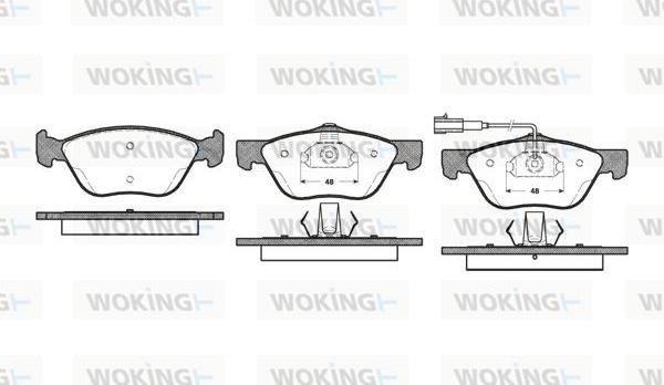 Woking P4893.21 - Komplet Pločica, disk-kočnica www.molydon.hr