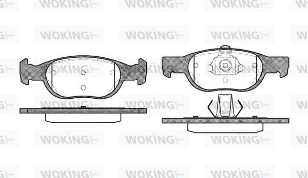 Woking P4883.10 - Komplet Pločica, disk-kočnica www.molydon.hr