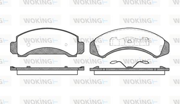 Woking P4233.00 - Komplet Pločica, disk-kočnica www.molydon.hr