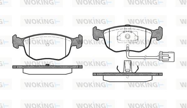 Woking P4753.02 - Komplet Pločica, disk-kočnica www.molydon.hr