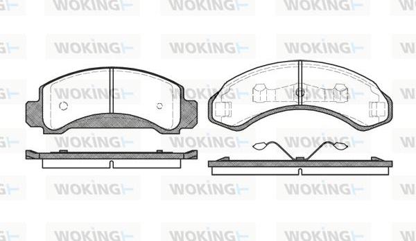 Woking P4723.00 - Komplet Pločica, disk-kočnica www.molydon.hr