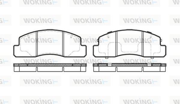 Woking P5953.00 - Komplet Pločica, disk-kočnica www.molydon.hr