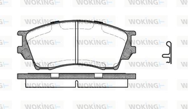 Woking P5913.00 - Komplet Pločica, disk-kočnica www.molydon.hr