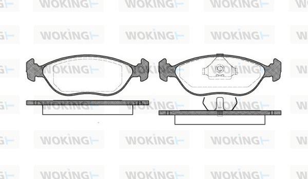 Woking P5443.00 - Komplet Pločica, disk-kočnica www.molydon.hr