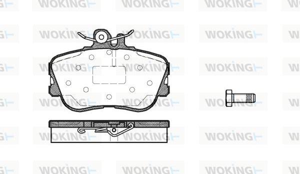 Woking P5453.00 - Komplet Pločica, disk-kočnica www.molydon.hr