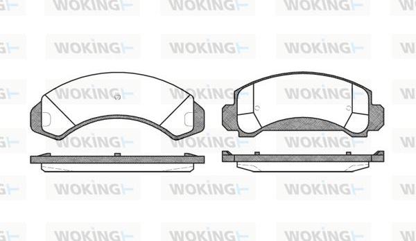 Woking P5543.00 - Komplet Pločica, disk-kočnica www.molydon.hr