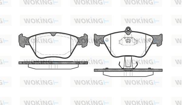 Woking P5683.00 - Komplet Pločica, disk-kočnica www.molydon.hr