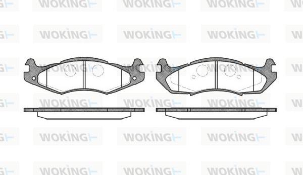 Woking P5633.00 - Komplet Pločica, disk-kočnica www.molydon.hr