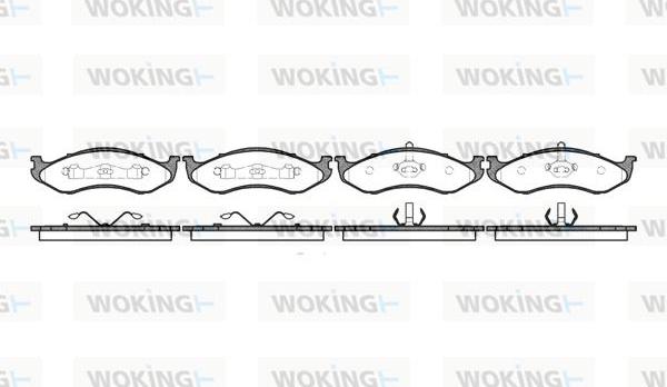 Woking P5673.00 - Komplet Pločica, disk-kočnica www.molydon.hr