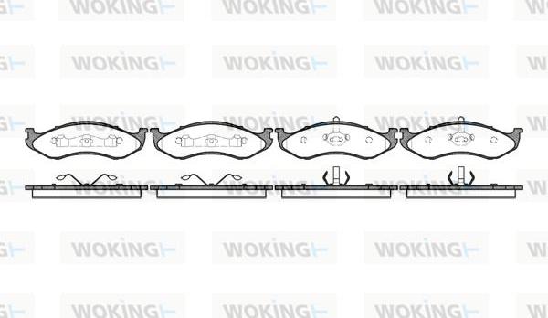 Woking P5673.20 - Komplet Pločica, disk-kočnica www.molydon.hr