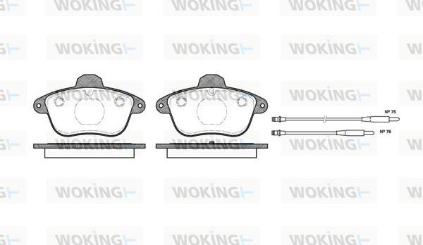 Woking P5013.14 - Komplet Pločica, disk-kočnica www.molydon.hr