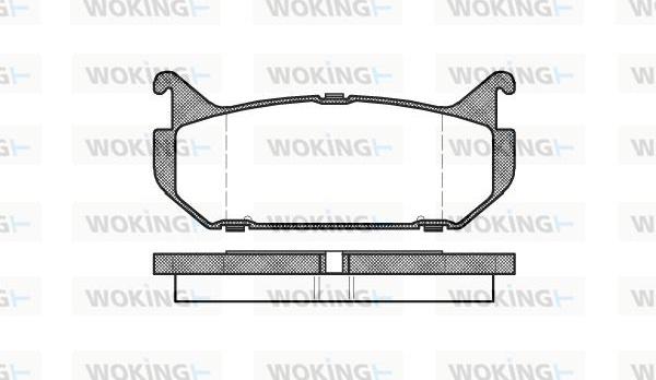 Woking P5163.00 - Komplet Pločica, disk-kočnica www.molydon.hr