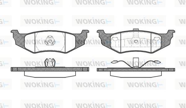 Woking P5823.40 - Komplet Pločica, disk-kočnica www.molydon.hr