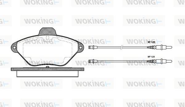 Woking P5393.04 - Komplet Pločica, disk-kočnica www.molydon.hr