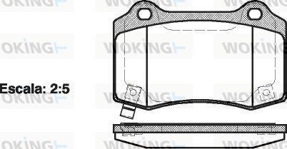 Woking P5343.54 - Komplet Pločica, disk-kočnica www.molydon.hr