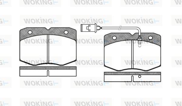 Woking P5353.02 - Komplet Pločica, disk-kočnica www.molydon.hr