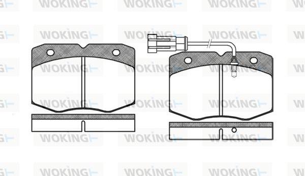 Woking P5353.12 - Komplet Pločica, disk-kočnica www.molydon.hr