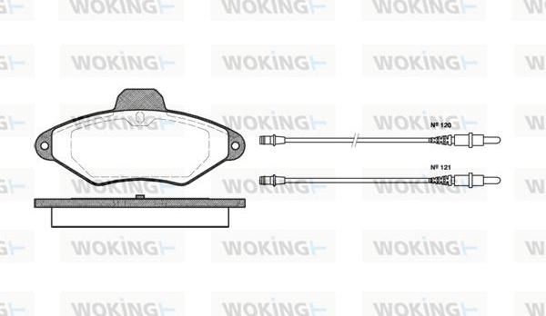 Woking P5383.04 - Komplet Pločica, disk-kočnica www.molydon.hr