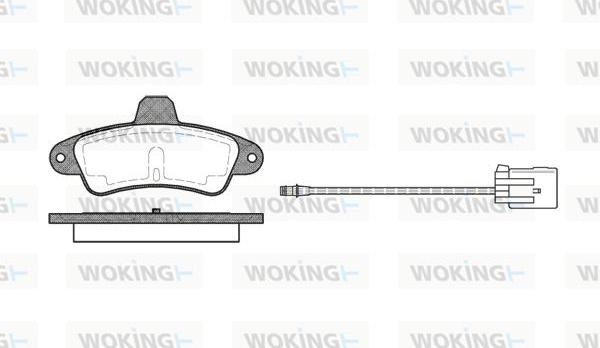 Woking P5333.02 - Komplet Pločica, disk-kočnica www.molydon.hr