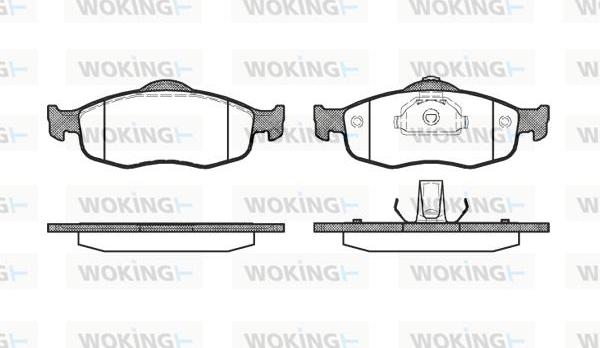 Woking P5323.00 - Komplet Pločica, disk-kočnica www.molydon.hr