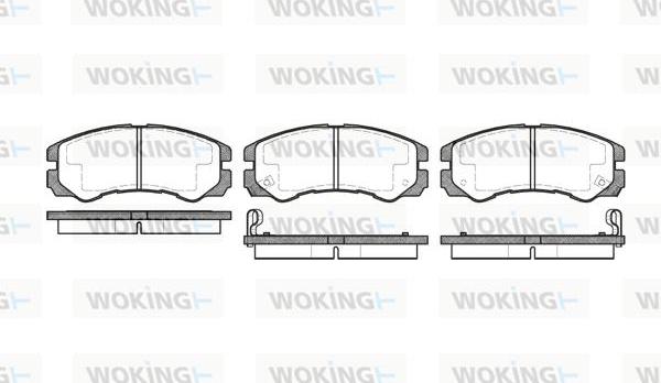 Woking P5253.02 - Komplet Pločica, disk-kočnica www.molydon.hr