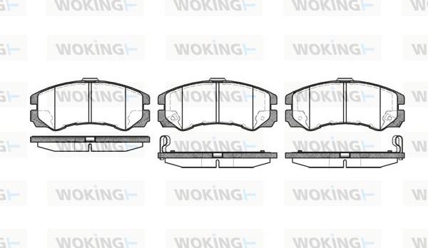 Woking P5253.22 - Komplet Pločica, disk-kočnica www.molydon.hr